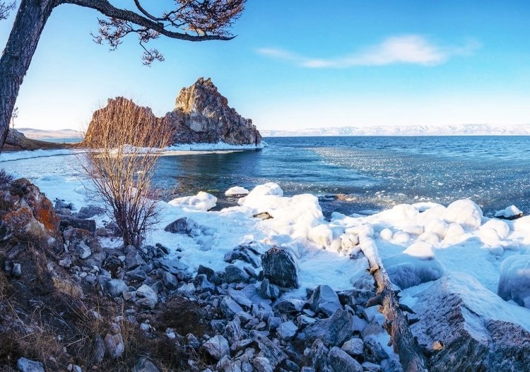 Nord baikal. Норд Байкал. Ольхон новый год. Фотообои Байкал. Новогодний Ольхон.